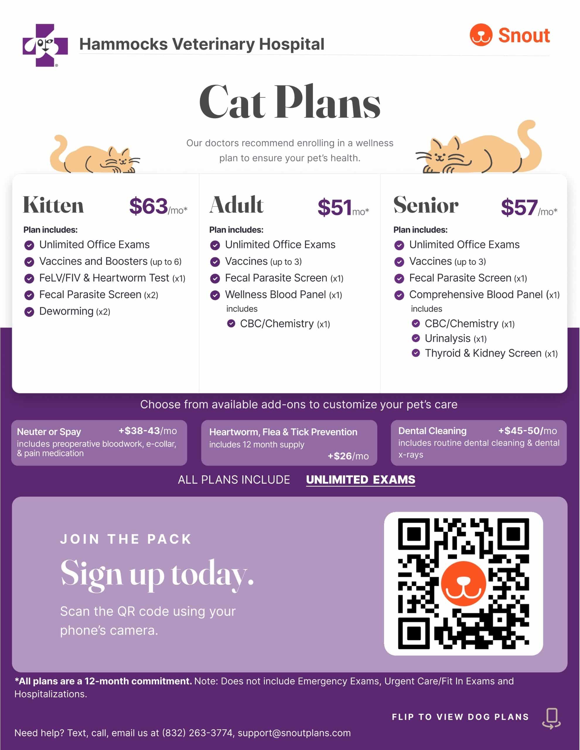 Snout wellness cat plans