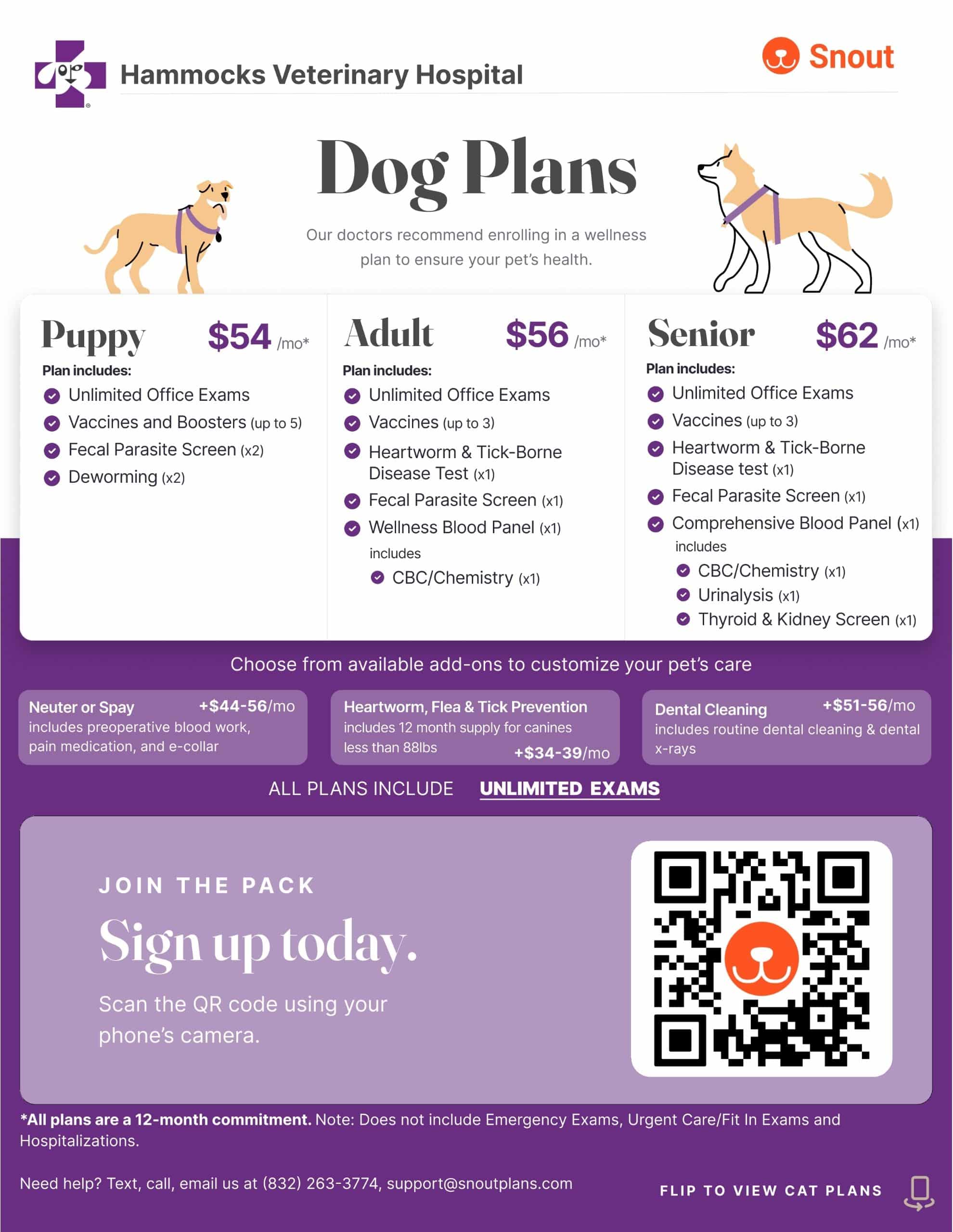 Snout wellness dog plans